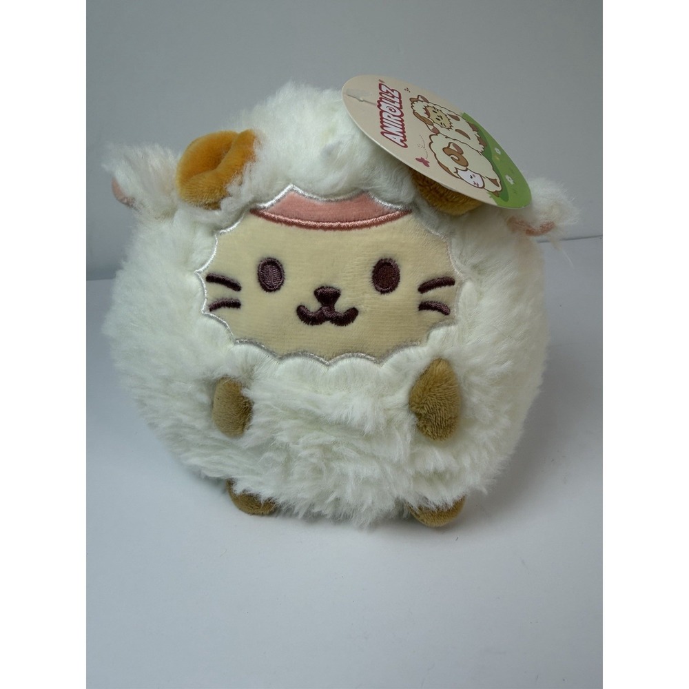 Anirollz Round1 Exclusive Plush Kittiroll in‎ Sheep Ram Costume 6" Kitty Cat